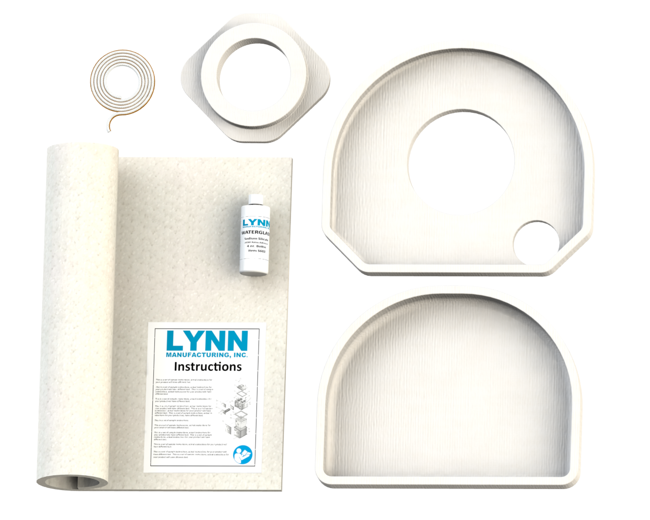 1074 8202701 /& 82027021 C4 /& V7 with Swing-Out Door Lynn Manufacturing Replacement Combustion Chamber Kit Burnham C3