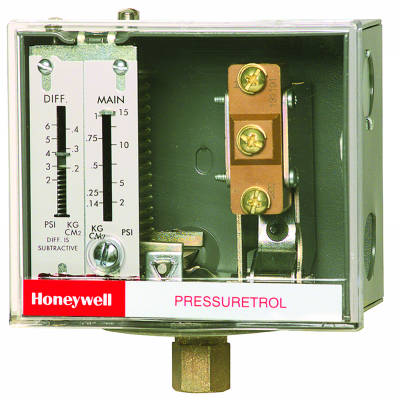 Honeywell L404F1102 Pressuretrol Auto recycle, 10 psi to 150 psi 