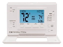 Lux P722U 2h/2c, Universal, Large screen, Temp limits, Filter monitor, Smart recovery, Dig. Lock 7-day or manual Programmable 