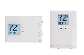 Lux PSD111 LuxPro Digital Non-Programmable Thermostat (1 Heat -1 Cool) Vertical or Horizontal Mounting 