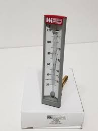 Weiss Instruments HW5A2 6" Vertical Back outlet Thermometer 40-260 F&C 1/2" NPT 